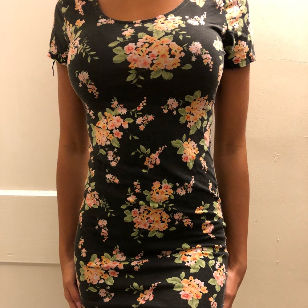 Flower mini dress